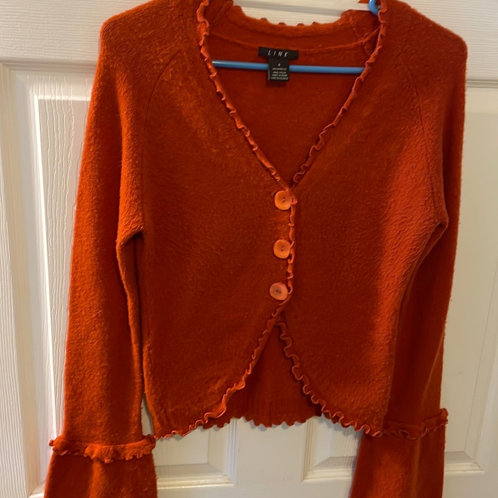 Link small  best for petite burnt orange sweater